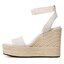 Calvin Klein Jeans Еспадрили Calvin Klein Jeans Wedge Sandal Su Con YW0YW01026 Ancient White YBH