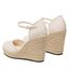 Calvin Klein Jeans Обувки Calvin Klein Jeans Wedge Sandal Close Toe Ess YW0YW01194 Ancient White YBH