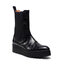 Solo Femme Bokacsizma Solo Femme 38809-12-L45/000-13-00 Fekete