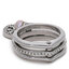 Tory Burch Inel Tory Burch Miller Pave Charm Ring 76348 Tory Silver/Crystal/Pearl 047