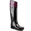 Hunter Bottes de pluie Hunter Sandhurst Caryle W25251 Black/Dark Ruby