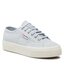 Superga Sneakers aus Stoff Superga 2740 Platform S21384W Grey Lilla-Favorio ANL