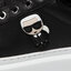 KARL LAGERFELD Sneakersy KARL LAGERFELD KL63530 Black Lthr