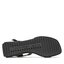 Calvin Klein Jeans Сандали Calvin Klein Jeans Wedge Block Sandal Satin/Hw YW0YW00980 Black/Overcast Grey 0GL
