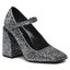 Pinko Poltopánky Pinko Claudie Mary Jane PE 23 BLKS1 100862 A0O4 Gun Metal ZZI