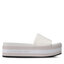 Calvin Klein Jeans Sandaler och Slip-ons Calvin Klein Jeans Flatform Sandal Slide YW0YW00563 Bright White YAF