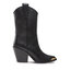 Tory Burch Polokozačky Tory Burch Western Mid Boot 75mm 145857 Perfect Black 006
