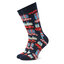 Happy Socks Σετ 3 ζευγάρια ψηλές κάλτσες unisex Happy Socks XDTG08-0200 Έγχρωμο