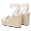 Calvin Klein Jeans Еспадрили Calvin Klein Jeans Wedge Sandal Su Con YW0YW01026 Ancient White YBH