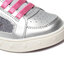 Geox Сникърси Geox J Skylin G. F J258WF 0AJAY C0162 S Silver/Fuchsia