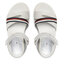 Tommy Hilfiger Sandale Tommy Hilfiger Platform Velcro Sandal T3A2-32176-0567 S White/Multicolor X256