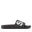 Superga Ciabatte Superga 1908 Slides Polysoft Black/White 910