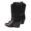 Tory Burch Polokozačky Tory Burch Western Mid Boot 75mm 145857 Perfect Black 006