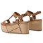 Tommy Hilfiger Σανδάλια Tommy Hilfiger Elevated Leather Flatform Sandal FW0FW03944 Summer Cognac 929