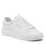 Calvin Klein Sneakersy Calvin Klein Vulc Lace Up Nano Fox-Lth HW0HW01066 Ck White YAF