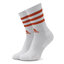 adidas Set di 3 paia di calzini lunghi unisex adidas 3-Stripes IC1324 White/Preloved Red/Solar Red
