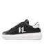 KARL LAGERFELD Sneakersy KARL LAGERFELD KL52515A Black Lthr