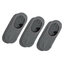 Vans Set di 3 paia di pedulini unisex Vans Classic Super No Show VN000XS9HTG Heather Grey
