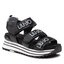 Liu Jo Sandalen Liu Jo Maxi Wonder Printed Sandal 7 BA2145 TX121 Black/Ciment S1084