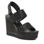 Calvin Klein Jeans Сандали Calvin Klein Jeans Wedge Sandal Webbing YW0YW00959 Black BDS