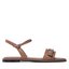 Calvin Klein Sandale Calvin Klein Almond Sandal W/Hw HW0HW01483 Safari Canvas RBC