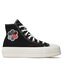 Converse Teniși Converse Ctas Lift Hi A05194C Black/Egret/Red