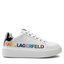 KARL LAGERFELD Sneakers KARL LAGERFELD KL62226 White Lthr w/Multi