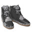 Manitu Stiefeletten Manitu 990034-01 Schwarz/Zebra