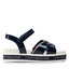 Tommy Hilfiger Szandál Tommy Hilfiger Platform Velcro Sandal T3A2-32178-0774 M Blue 800