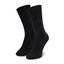 Tom Tailor Súprava 2 párov vysokých pánskych ponožiek Tom Tailor 9002 Black 610