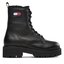 Tommy Jeans Bokacsizma Tommy Jeans Tjw Urban Boot Tumbled Ltr Wl EN0EN02317 Black BDS