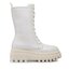 Calvin Klein Jeans Trappers Calvin Klein Jeans Flatform LAceup Boot Patent YW0YW00852 White YBR