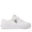 Calvin Klein Jeans Teniși Calvin Klein Jeans Vulc Flatform Essential Mono YW0YW01030 White YBR