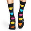 Happy Socks Șosete Înalte Unisex Happy Socks MJA01-9001 Negru