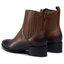 Tommy Hilfiger Botine Tommy Hilfiger Shaded Leather Flat Boot FW0FW05173 Natural Cognac GTU
