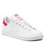 adidas Pantofi adidas Stan Smith J FX7522 Ftwwht/Ftwwht/Bopink