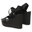 Calvin Klein Jeans Сандали Calvin Klein Jeans Wedge Sandal Badge YW0YW01028 Black BDS