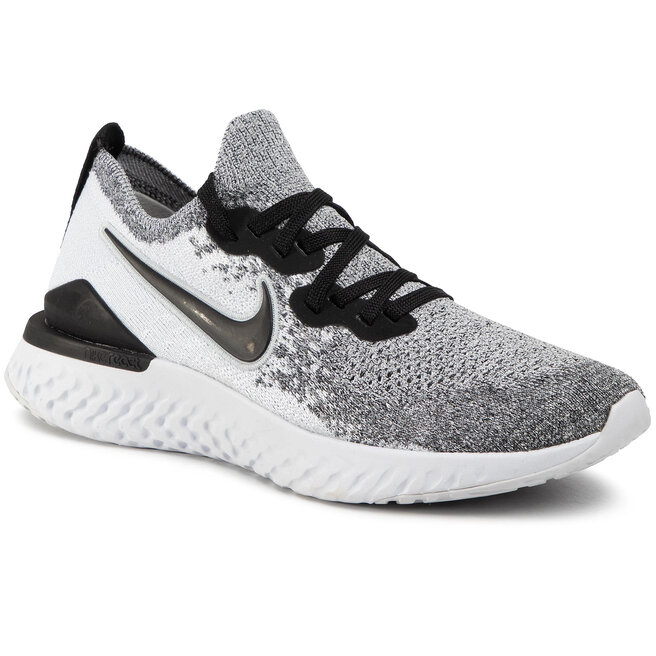 Zapatos Nike Nike Epic Flyknit 2 BQ8927 102 White/Black/Pure Platinum •