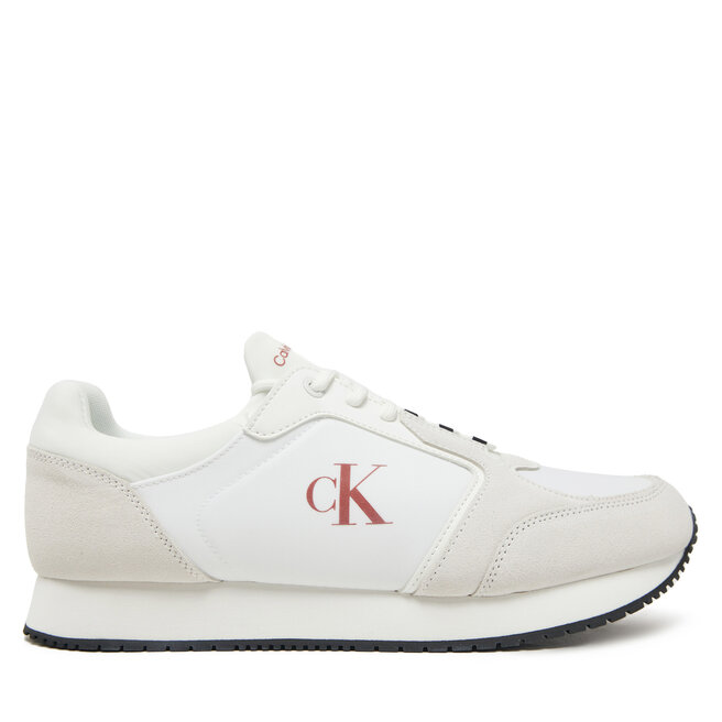 Sneakersy Calvin Klein Jeans Retro Sock Runner Mg - Biały