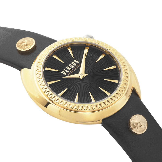 Versus Versace Ročna ura Versus Versace Tortona VSPHF0320 Black/Gold