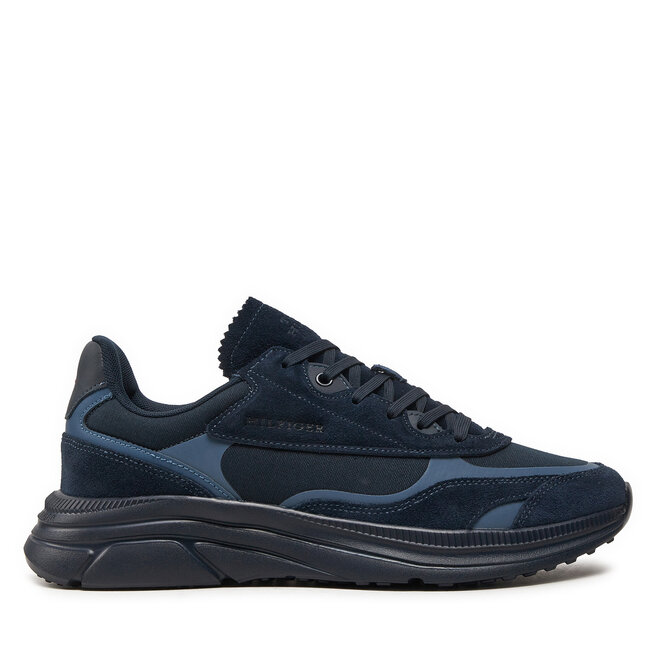 Sneakersy Tommy Hilfiger Modern Runner Tech Print - Granatowy