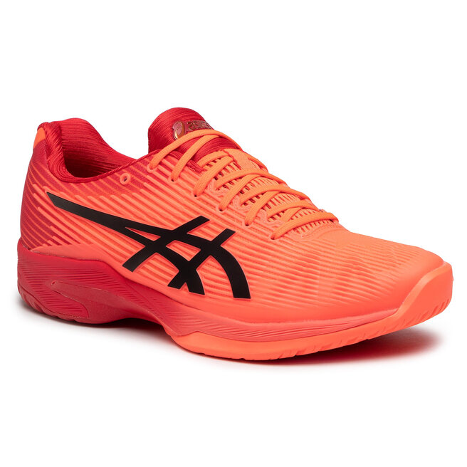 blue and white asics wrestling shoes