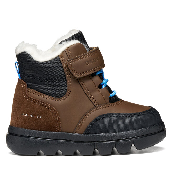 Kozaki Geox B Willaboom Boy B Abx B365BK 0ME22 C6238 M Brązowy ciemny