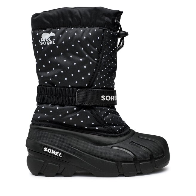 Śniegowce Sorel Youth Flurry Print - Czarny