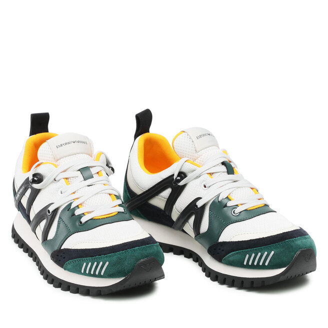 Emporio Armani Sneakersy Emporio Armani X4X555 XM996 Q842 Gren/Navy/Off Wht/Na