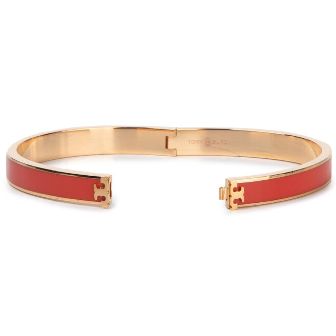Br ar Tory Burch Kira Enamel Hinged Bracelet 57832 Tory Gold