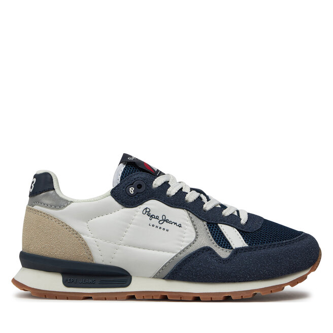 Sneakersy Pepe Jeans Brit Young B - Granatowy