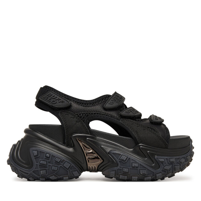 Sandały Buffalo Cerbo Sandal Track 1602366 Czarny - kobiece