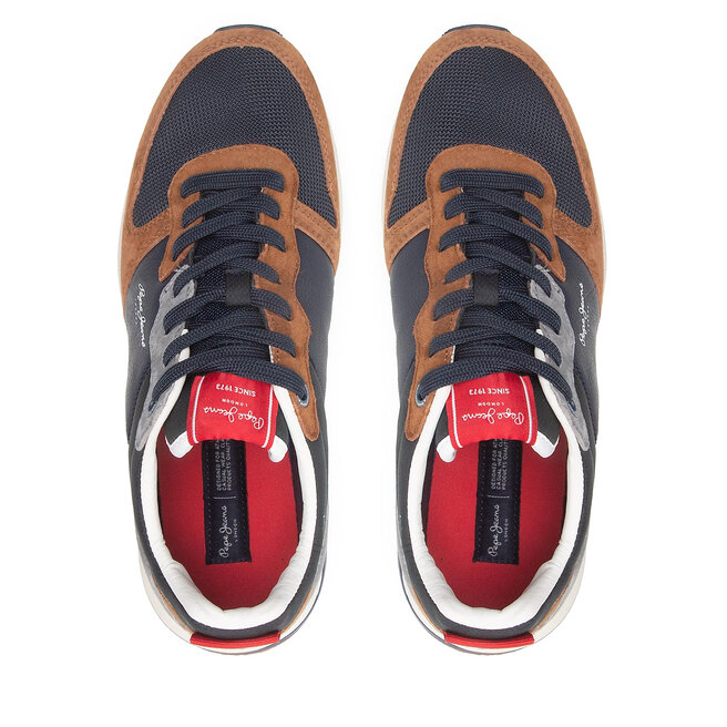 Pepe Jeans Sneakersy Pepe Jeans London Pro Basic 22 PMS30864 Cognac 879