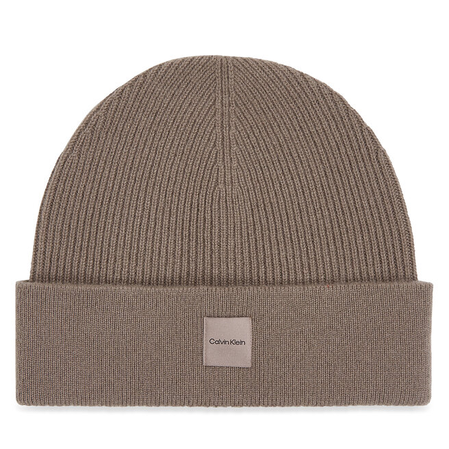 Czapka Calvin Klein Chunky - Beżowy